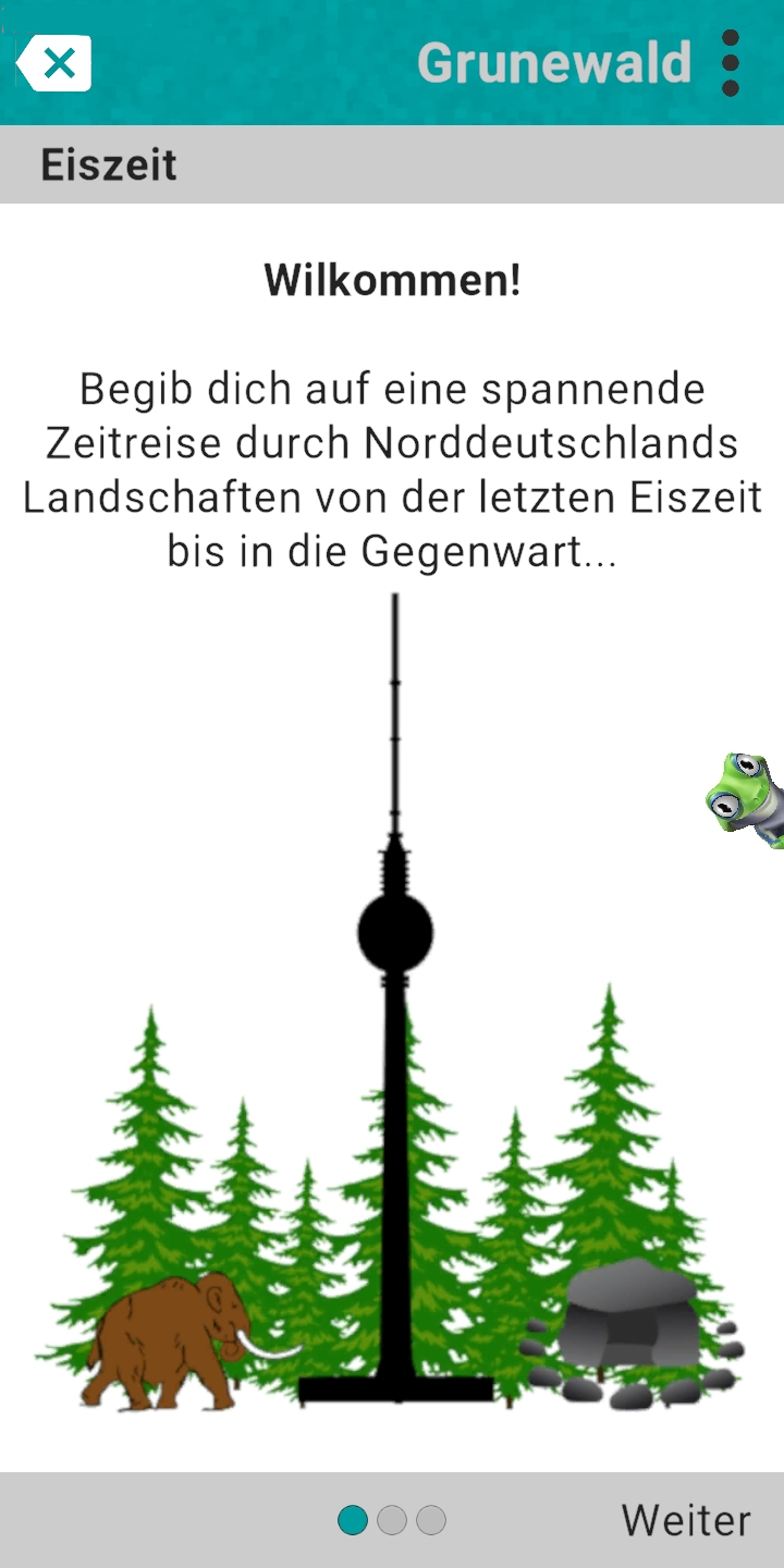 Spiel Landsschaftswandel mit der App uRnature