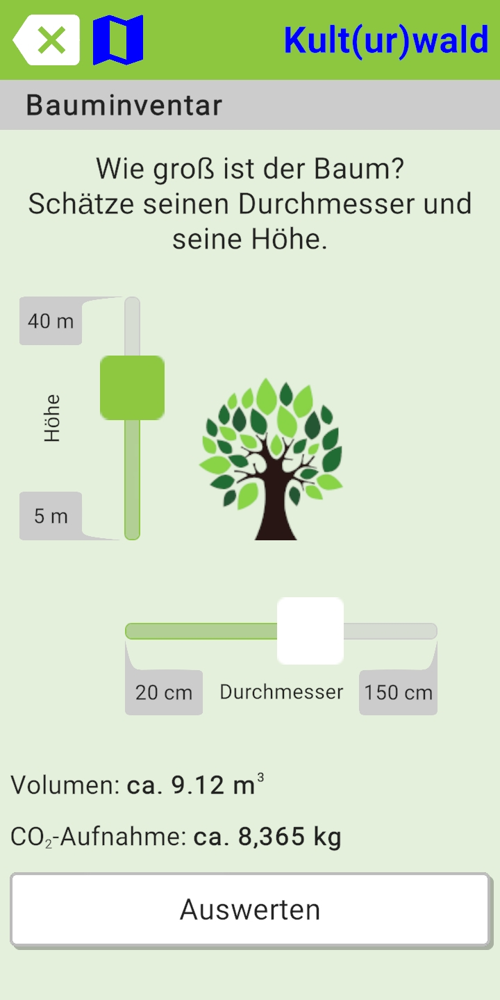 Spiel Baumerkennung mit der App uRnature