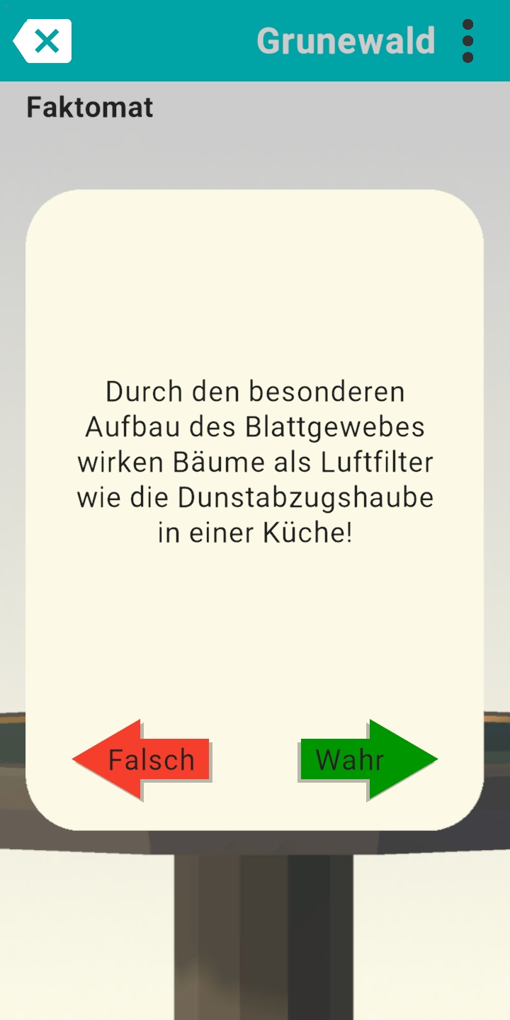 Spiel Faktomat mit der App uRnature