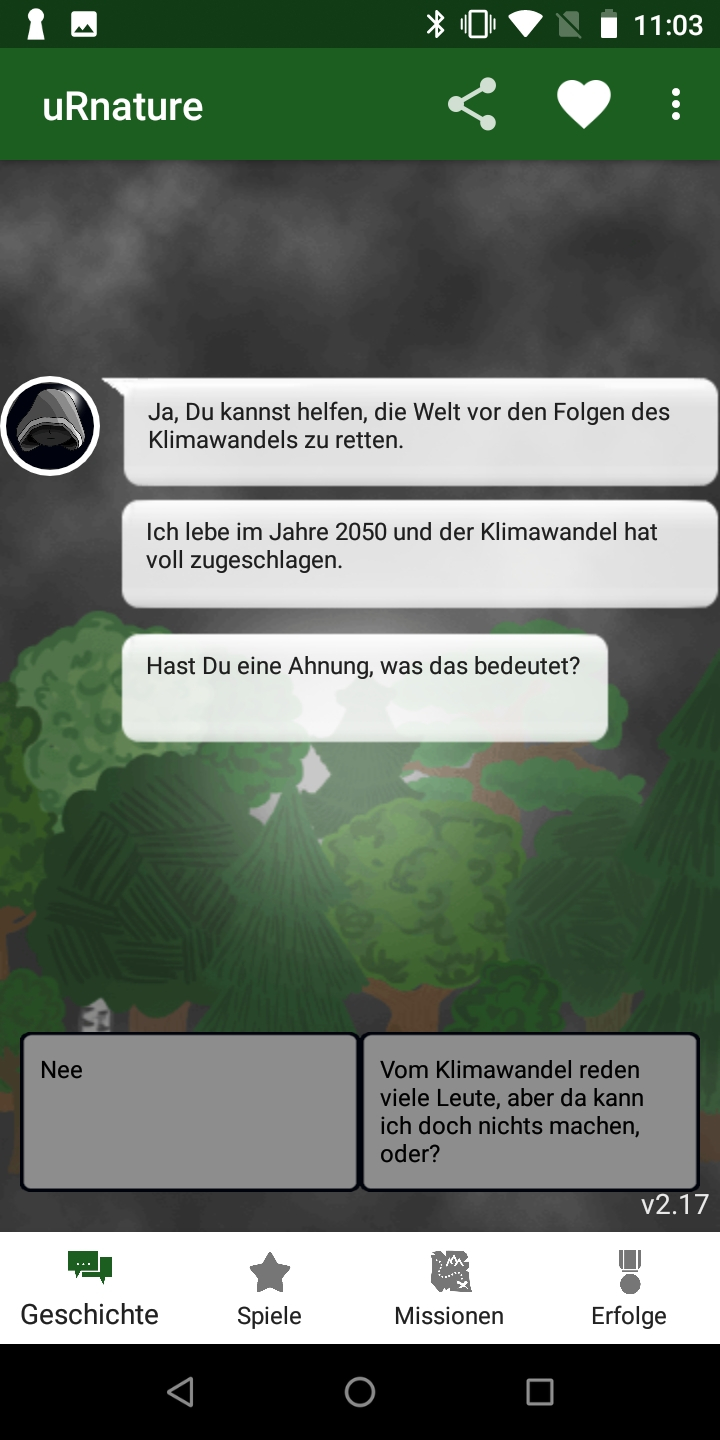 Spiel Moorleiche mit der App uRnature