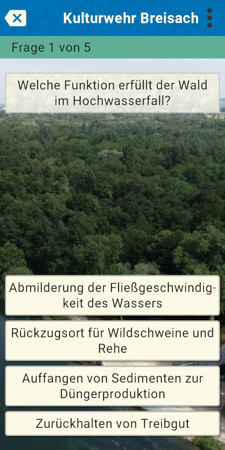 Spiel Atmosphäre mit der App uRnature